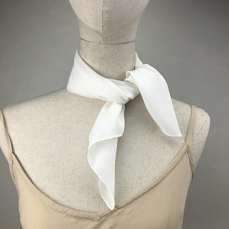 Silk Scarf Square - جديد إمرأة وشاح حريري ساحة الرقبة