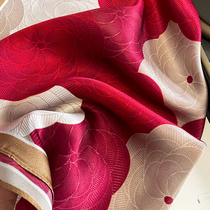 موضة 100% الحرير الخالص الحقيق - مراجعة Silk Scarf Square وسعره