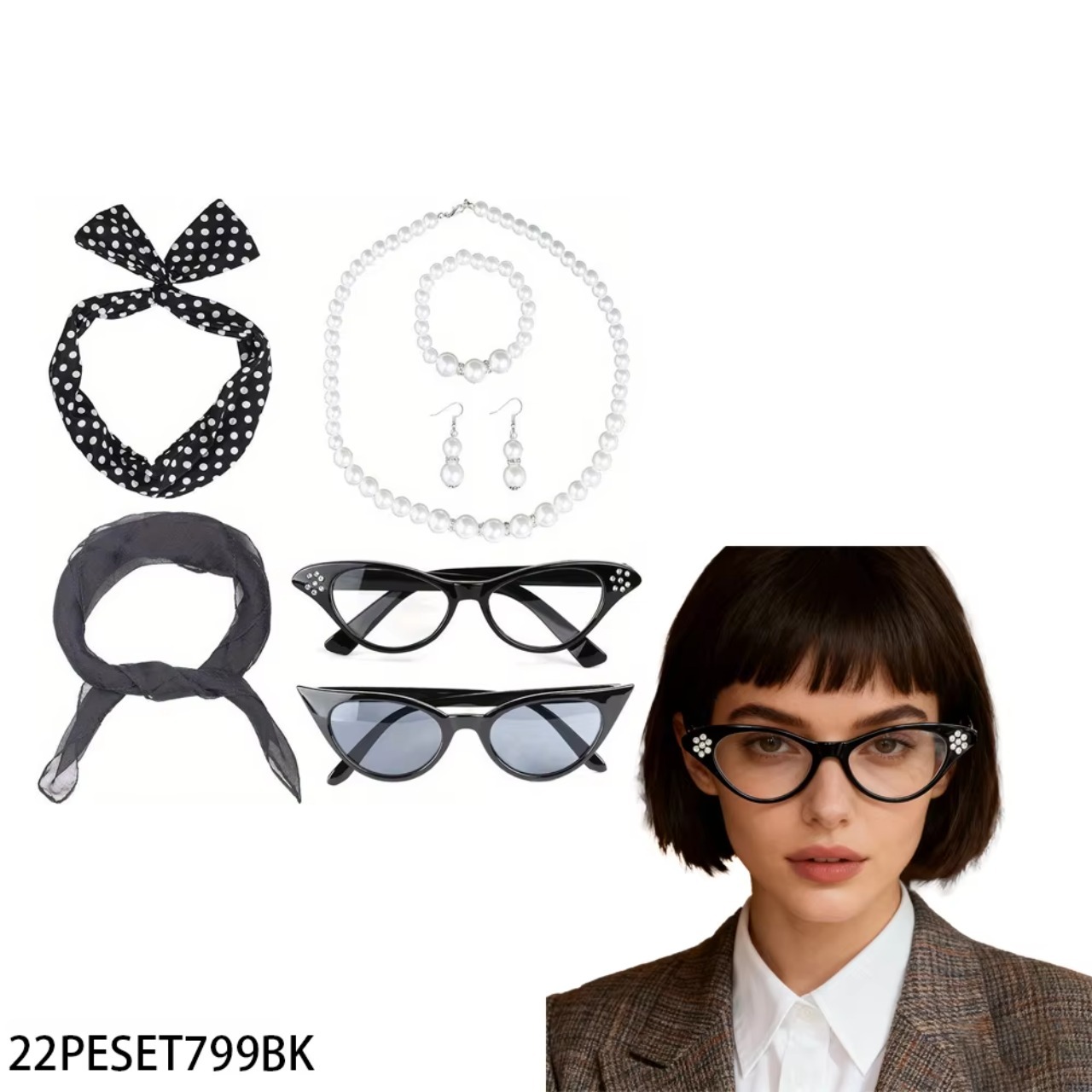 مجموعة إكسسوارات أزياء نسائية  - مراجعة Women'S Accessories In The 1950S وسعره