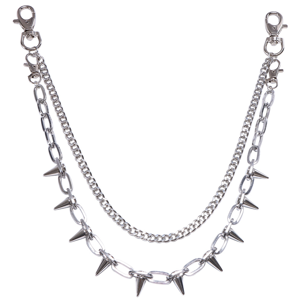 سلاسل بناطيل بمسامير معدنية با - مراجعة Women'S Emo Accessories وسعره